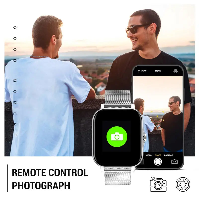 Smart Watch with Heart Rate Monitoring, Sports Modes, Sleep Tracking and More