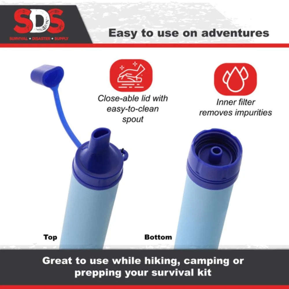 Emergency Water Filter Suitable for Streams, Lakes Outdoors Camping