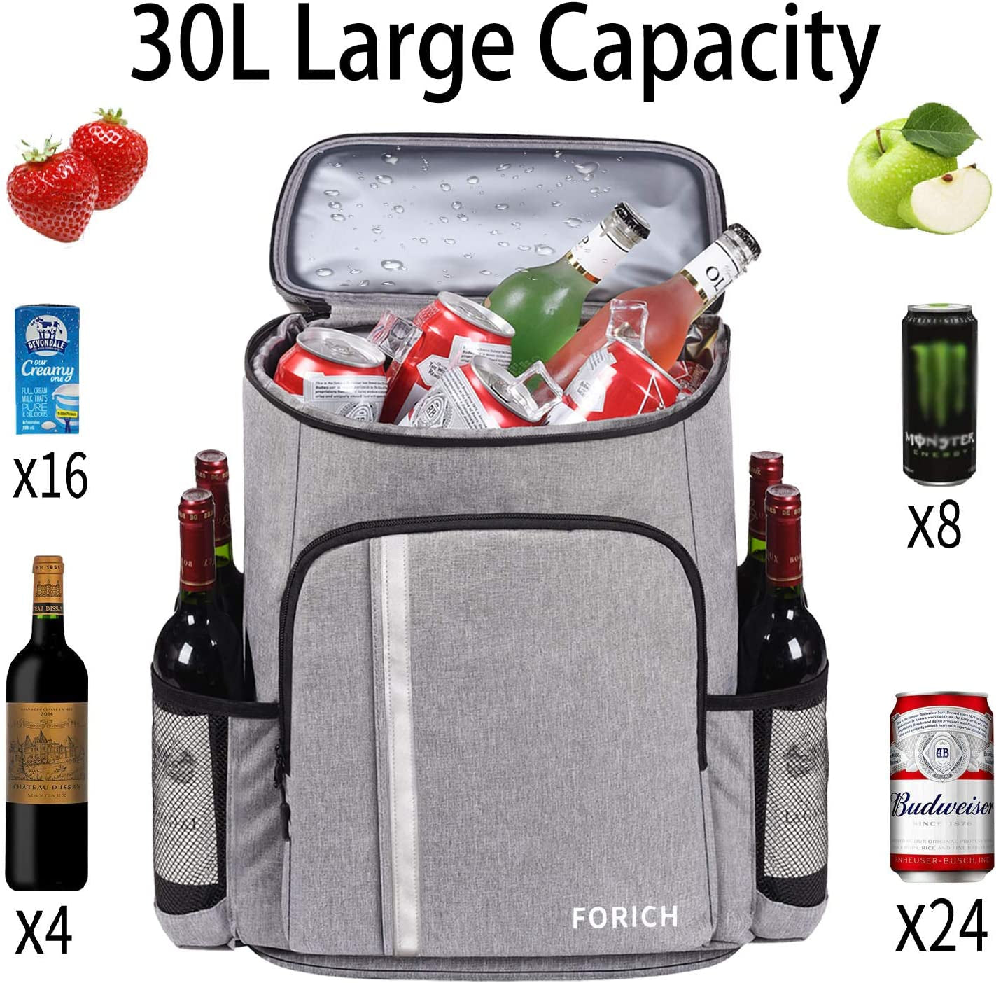 30L Waterproof Backpack Cooler