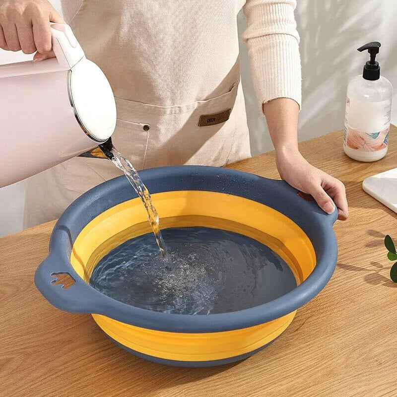 Durable Plastic Folding Laundry Basin 