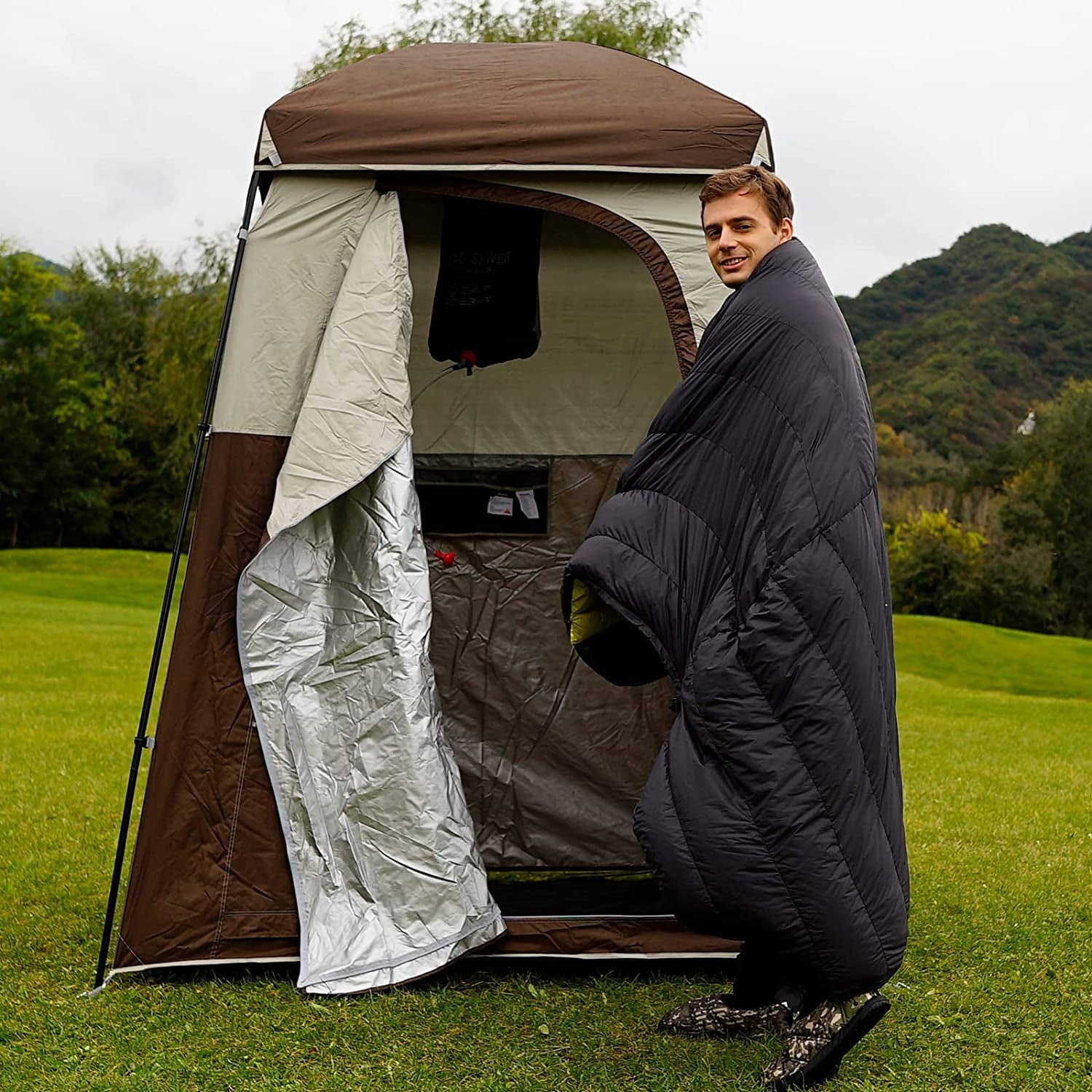 Privacy Camping Shower Tent Oversize Space