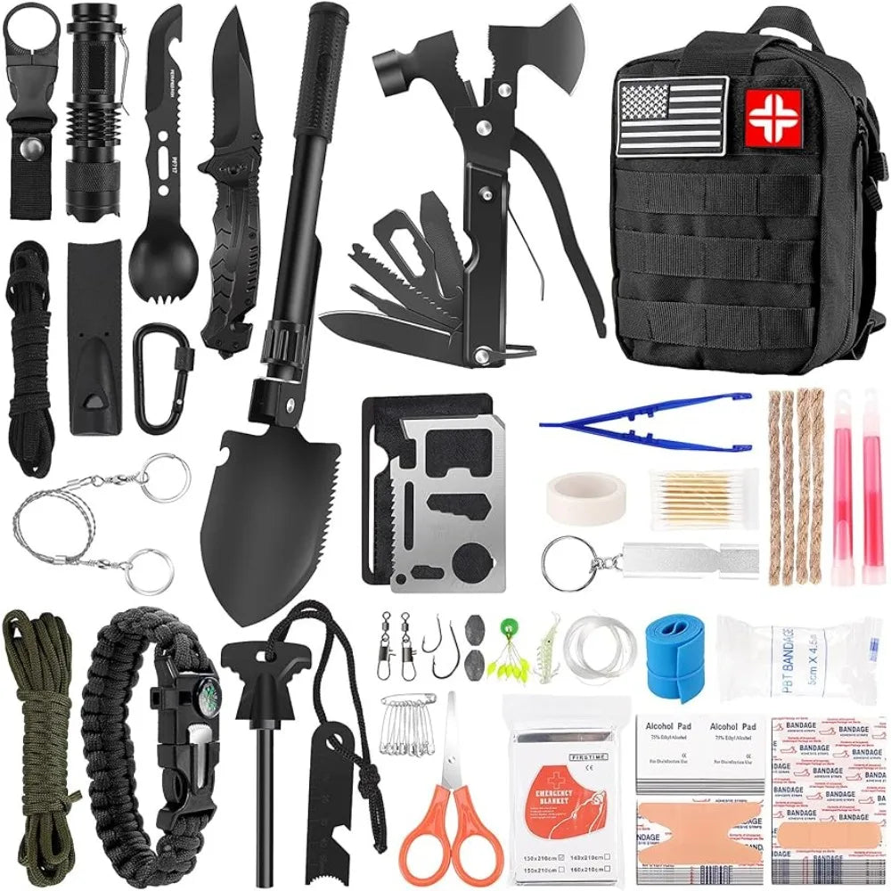 142Pcs Professional Survival Gear