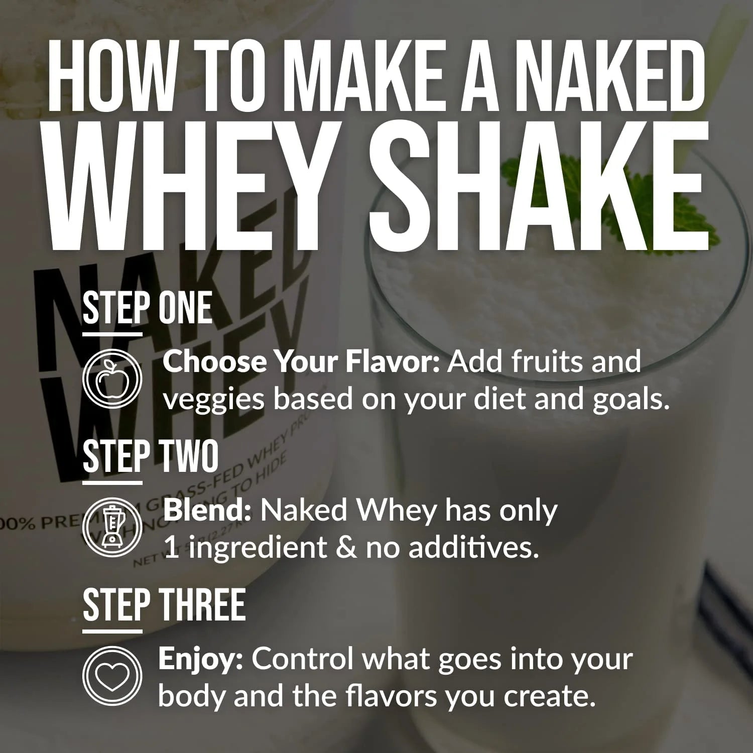 1LB Naked Whey Protein Powder for Recovery Enhancement