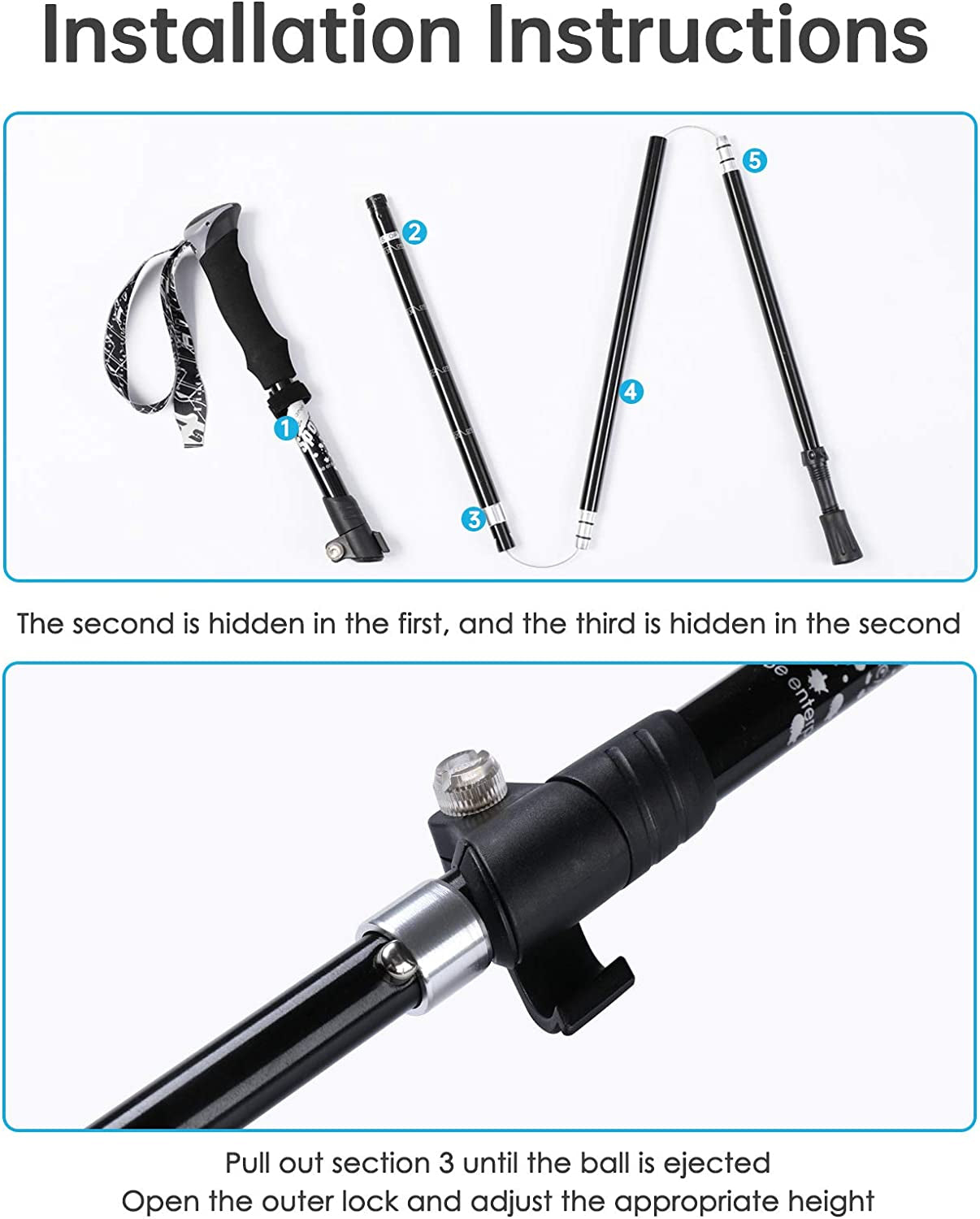 Collapsible Trekking Poles