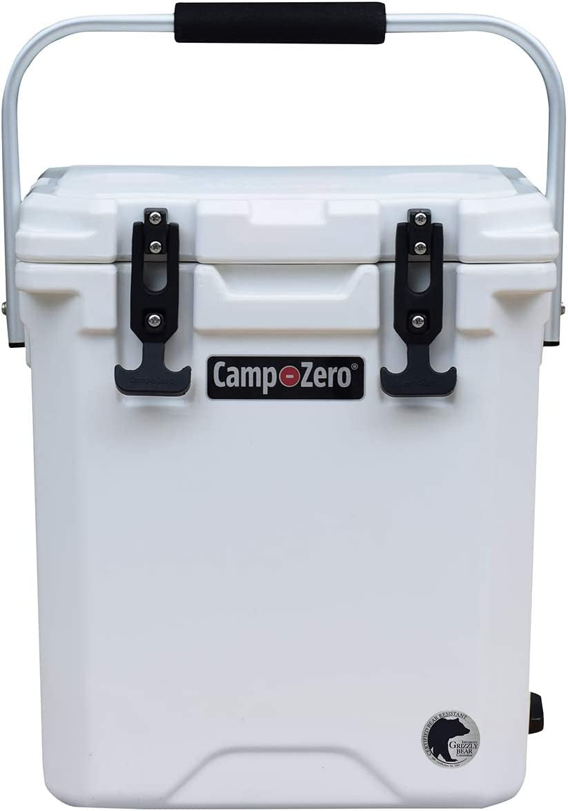 16L Tall Cooler with Carry Handle and 2 Molded-In Cup Holders with Removable Divider