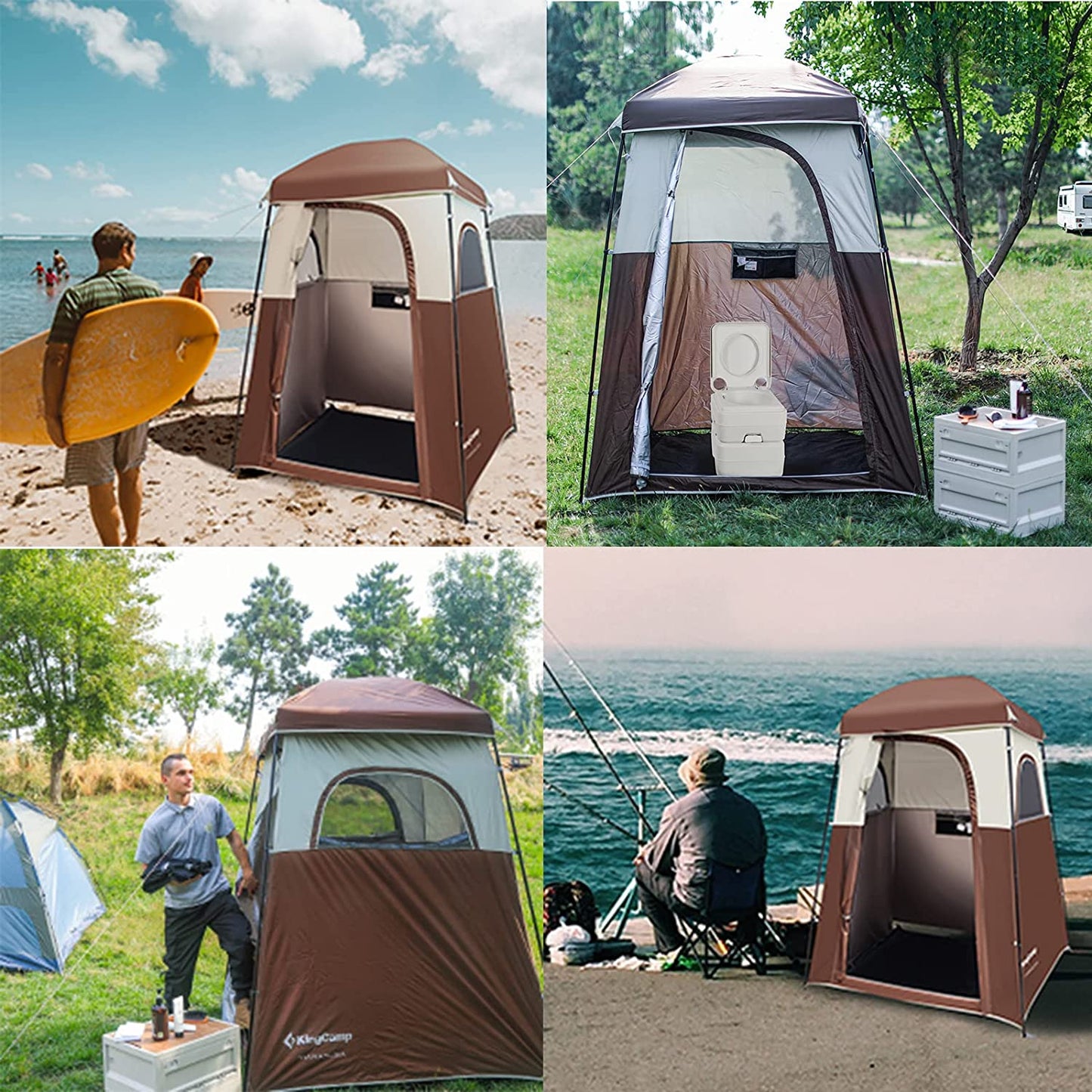 Privacy Camping Shower Tent Oversize Space