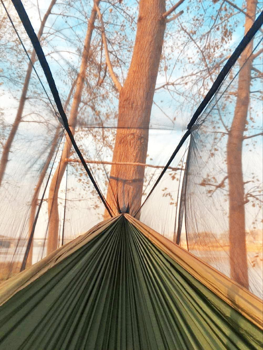 2 Person Hammock with Net and 2 / 10Ft Straps