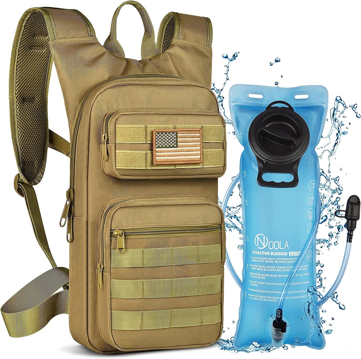 17L Hydration Backpack with 3L TPU Water Bladder