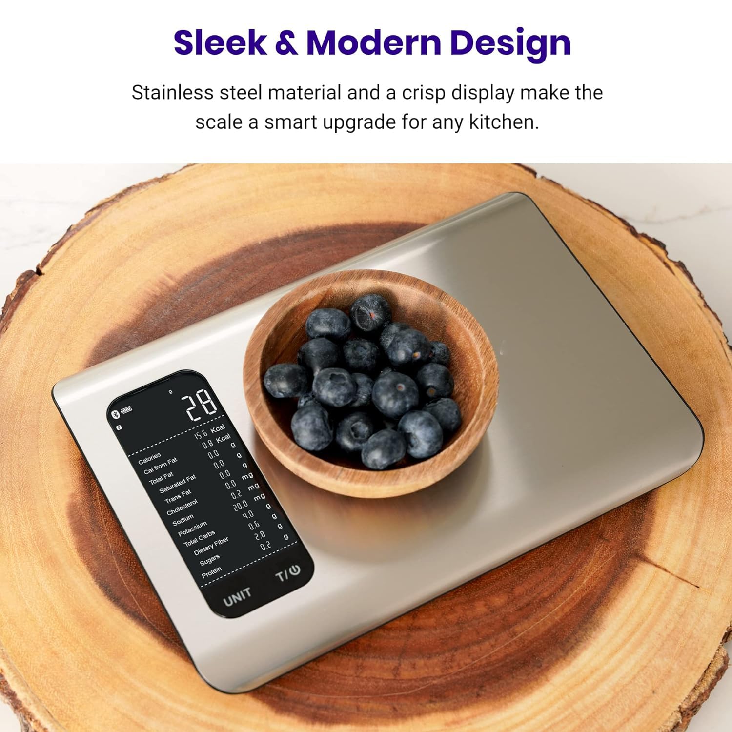 Food Kitchen Scale with Smart Nutrition App