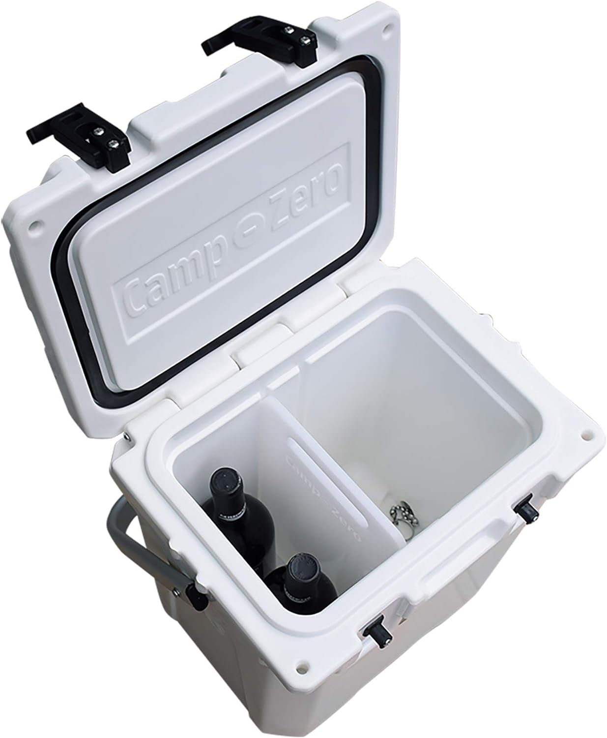 16L Tall Cooler with Carry Handle and 2 Molded-In Cup Holders with Removable Divider