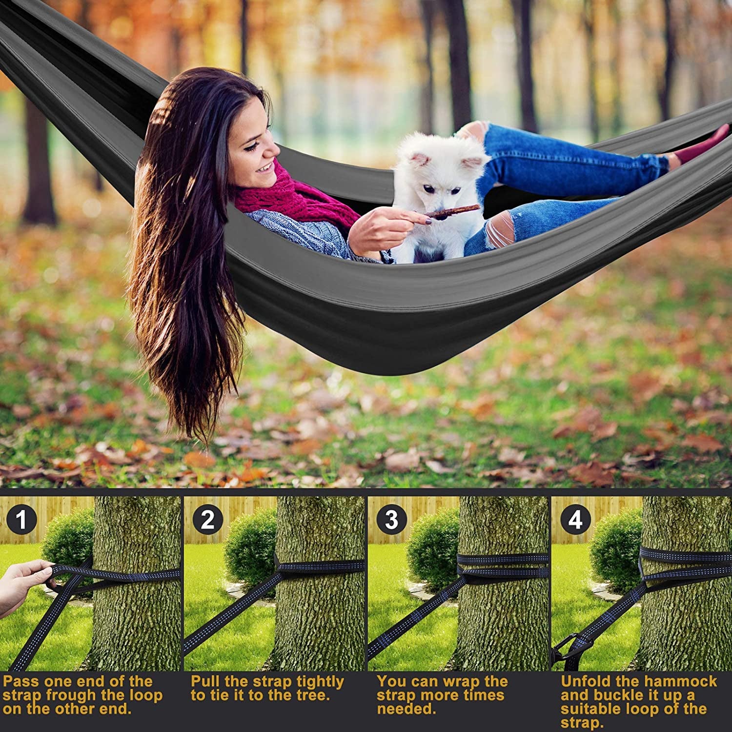 Parachute Nylon Hammock with Net