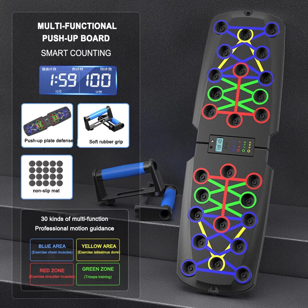 Portable Multi-Function Foldable 10 in 1 Push up Board