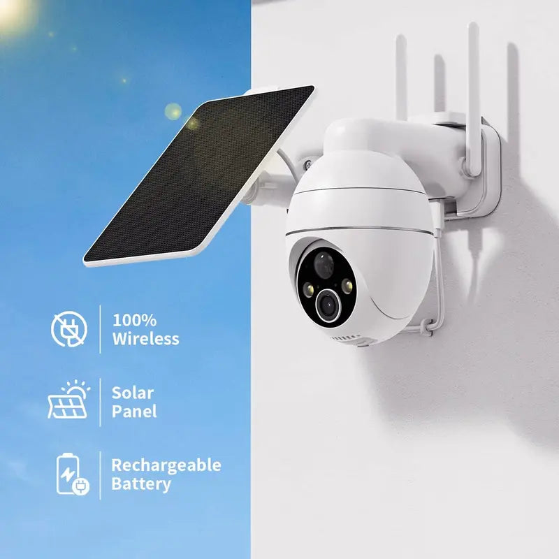 3MP Wireless Wifi Solar Camera for Indoor/Outdoor Security