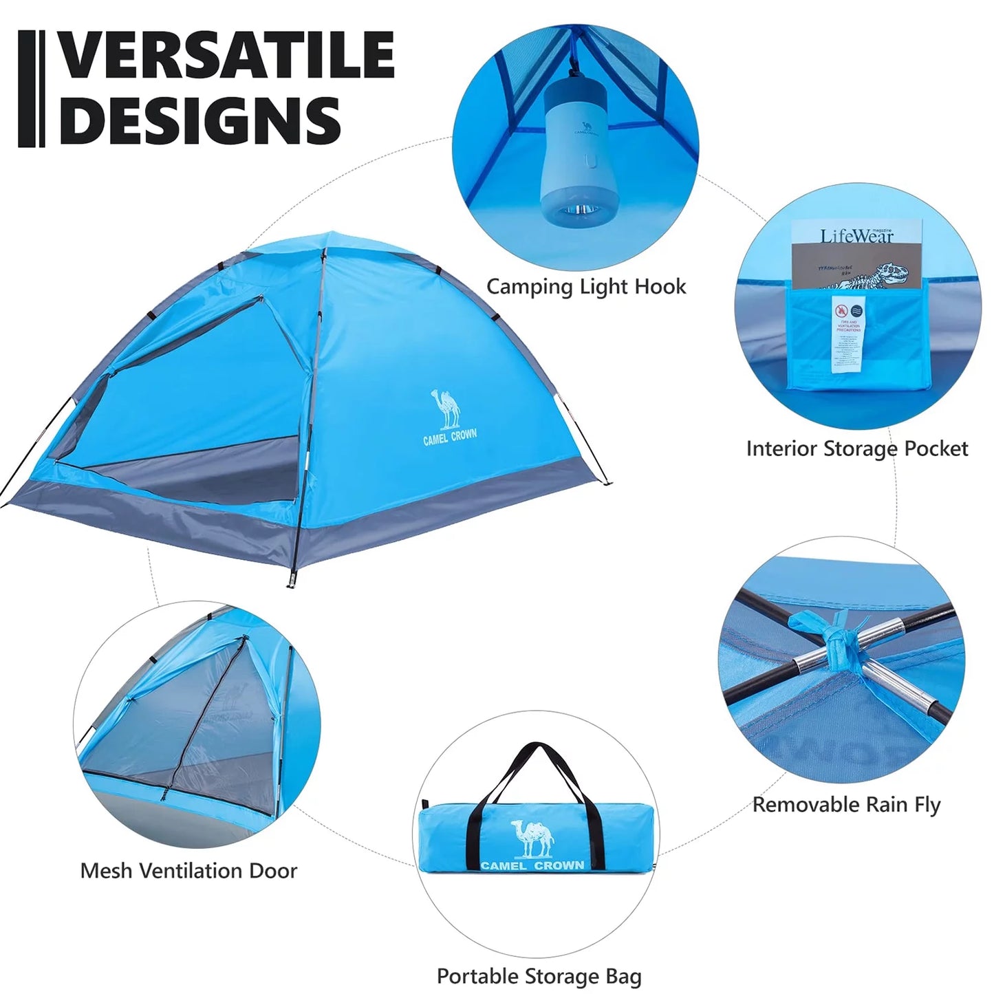 2 Person Waterproof Dome Tent