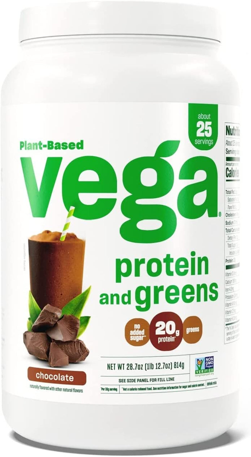 1LB Plant Based Protein Powder and Greens (Chocolate)