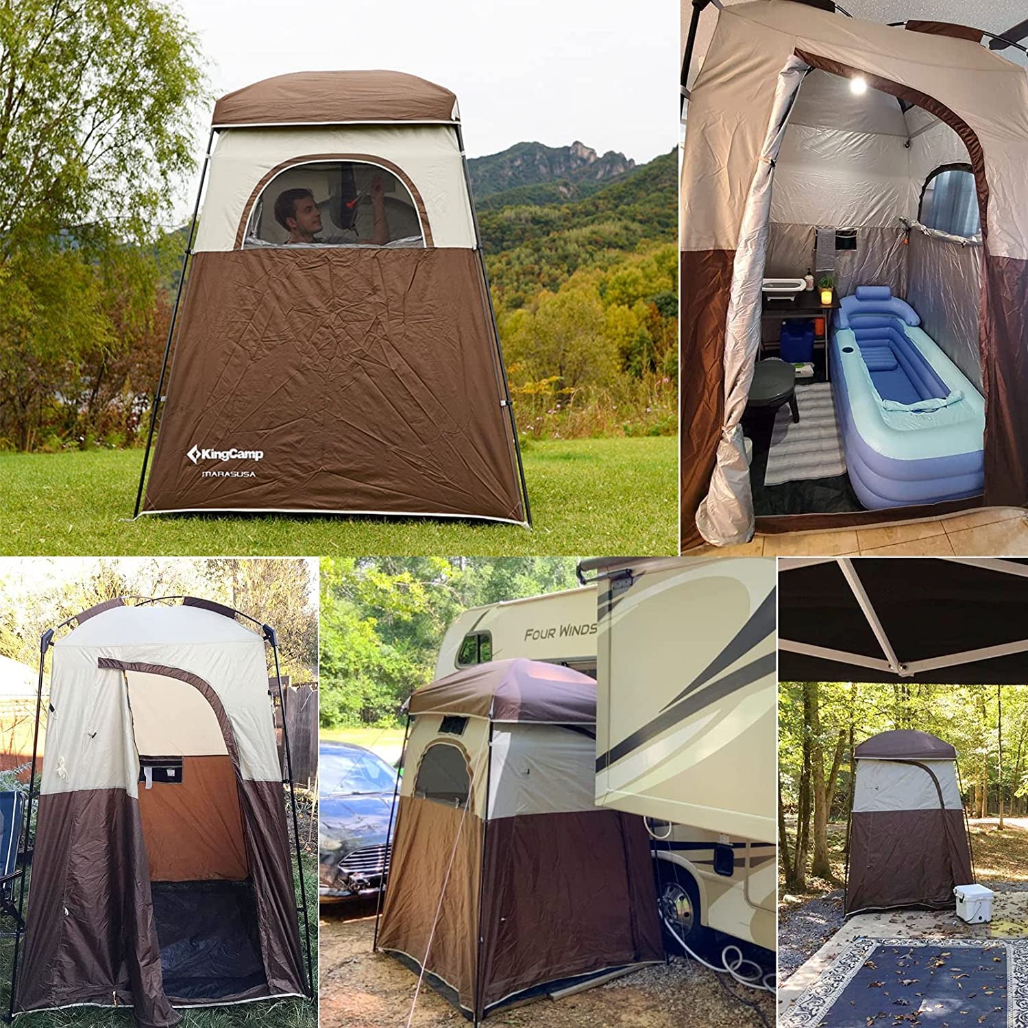 Privacy Camping Shower Tent Oversize Space