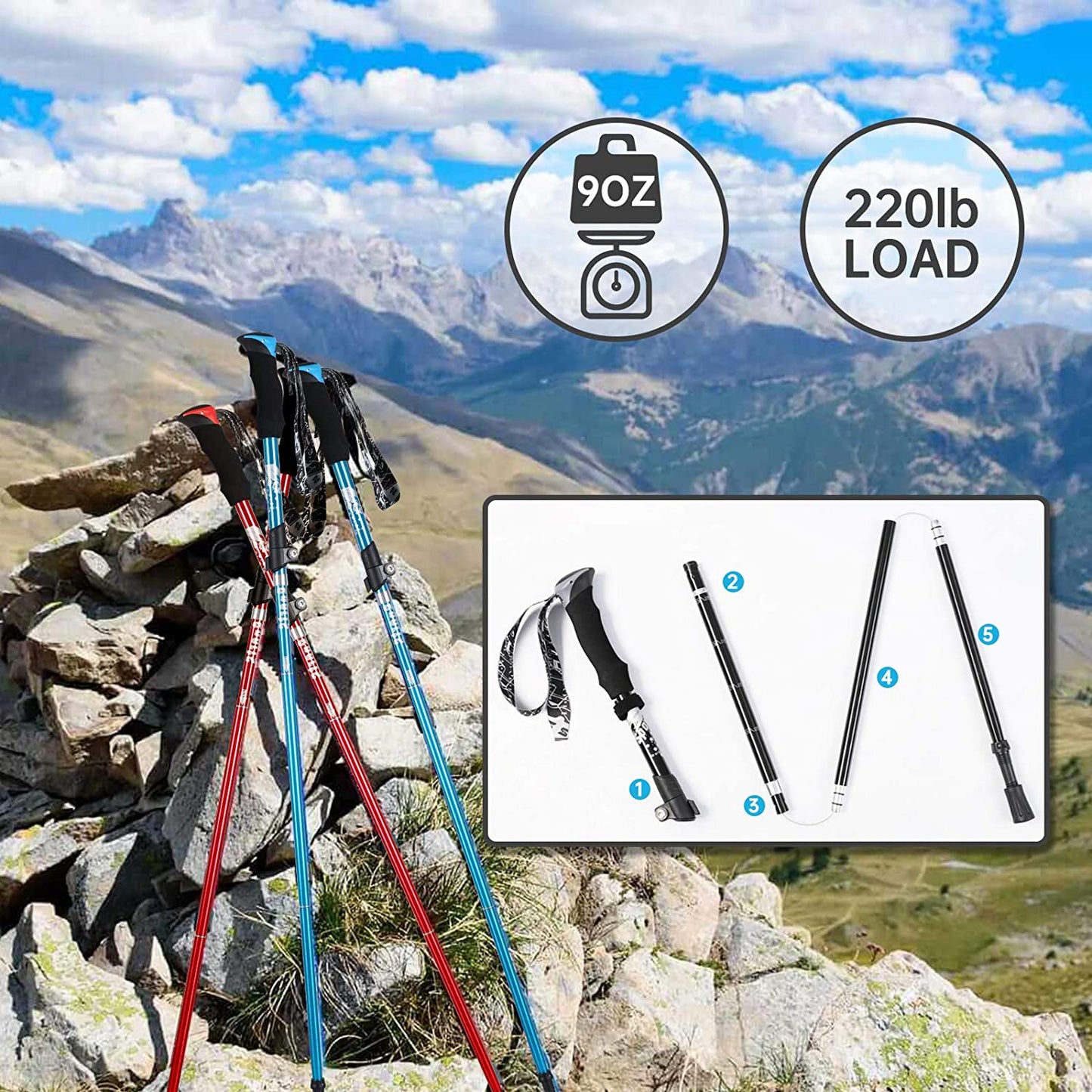 Collapsible Trekking Poles