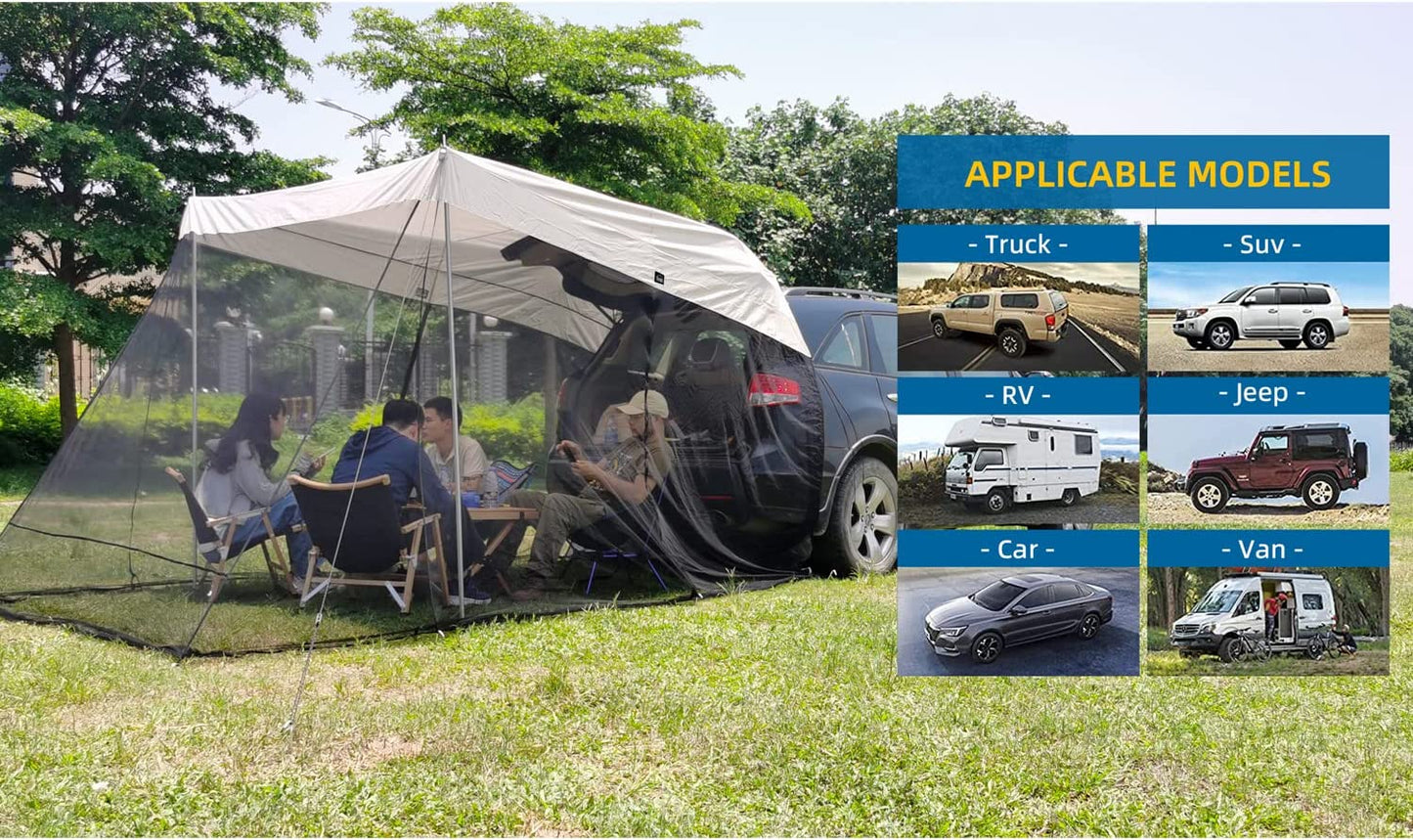 Universal Tailgate Canopy with Mosquito Net