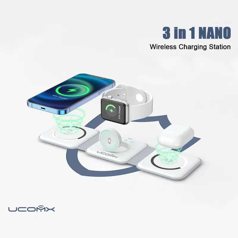 Nano 3 in 1 Wireless Foldable Charger for Iphone