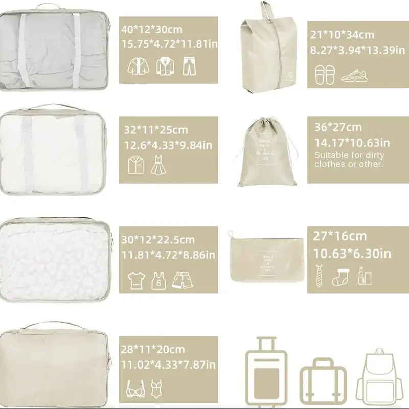 Travel Storage Bag Set