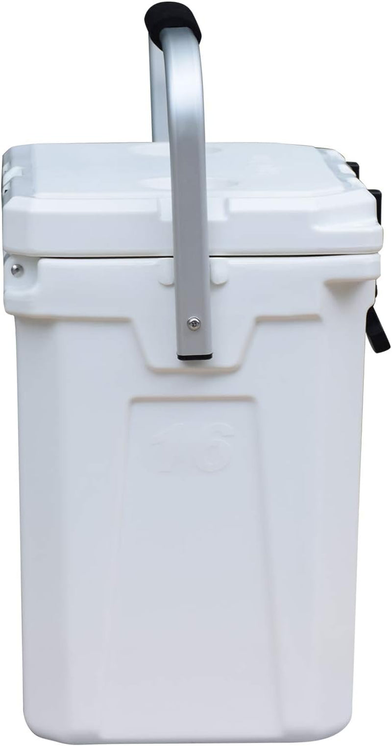 16L Tall Cooler with Carry Handle and 2 Molded-In Cup Holders with Removable Divider