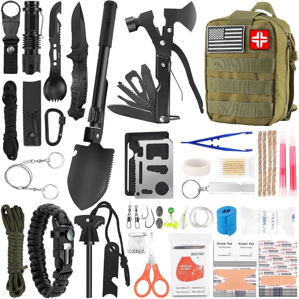 142Pcs Professional Survival Gear