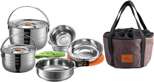 13 Piece Camping Cookware Set