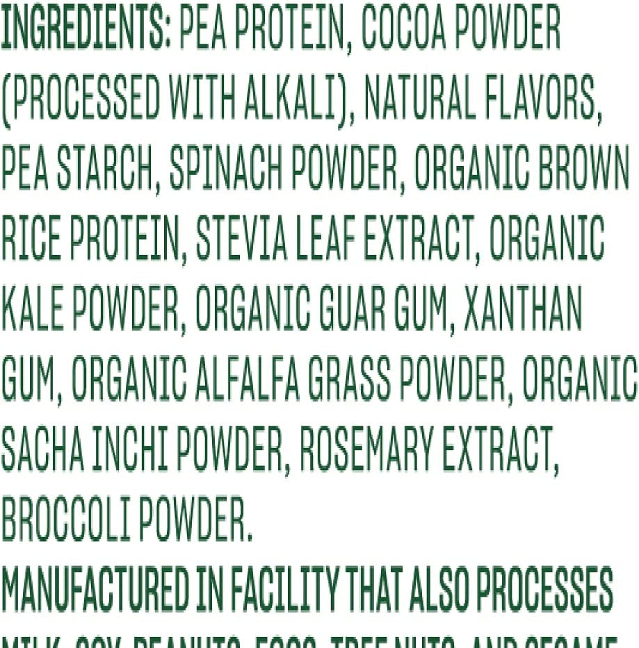 1LB Plant Based Protein Powder and Greens (Chocolate)