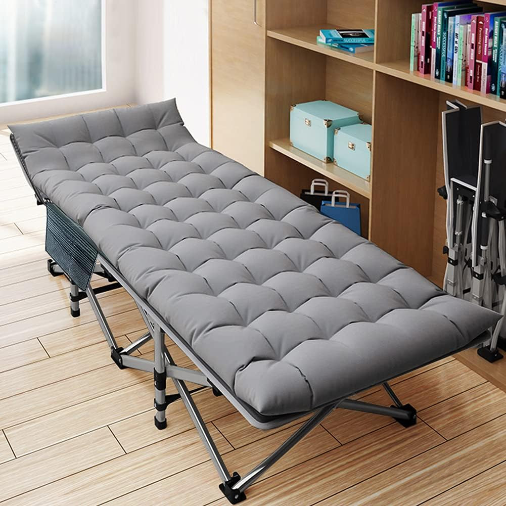 Oversized Rollaway Cot Sleeping Bed with Comfortable Mattress