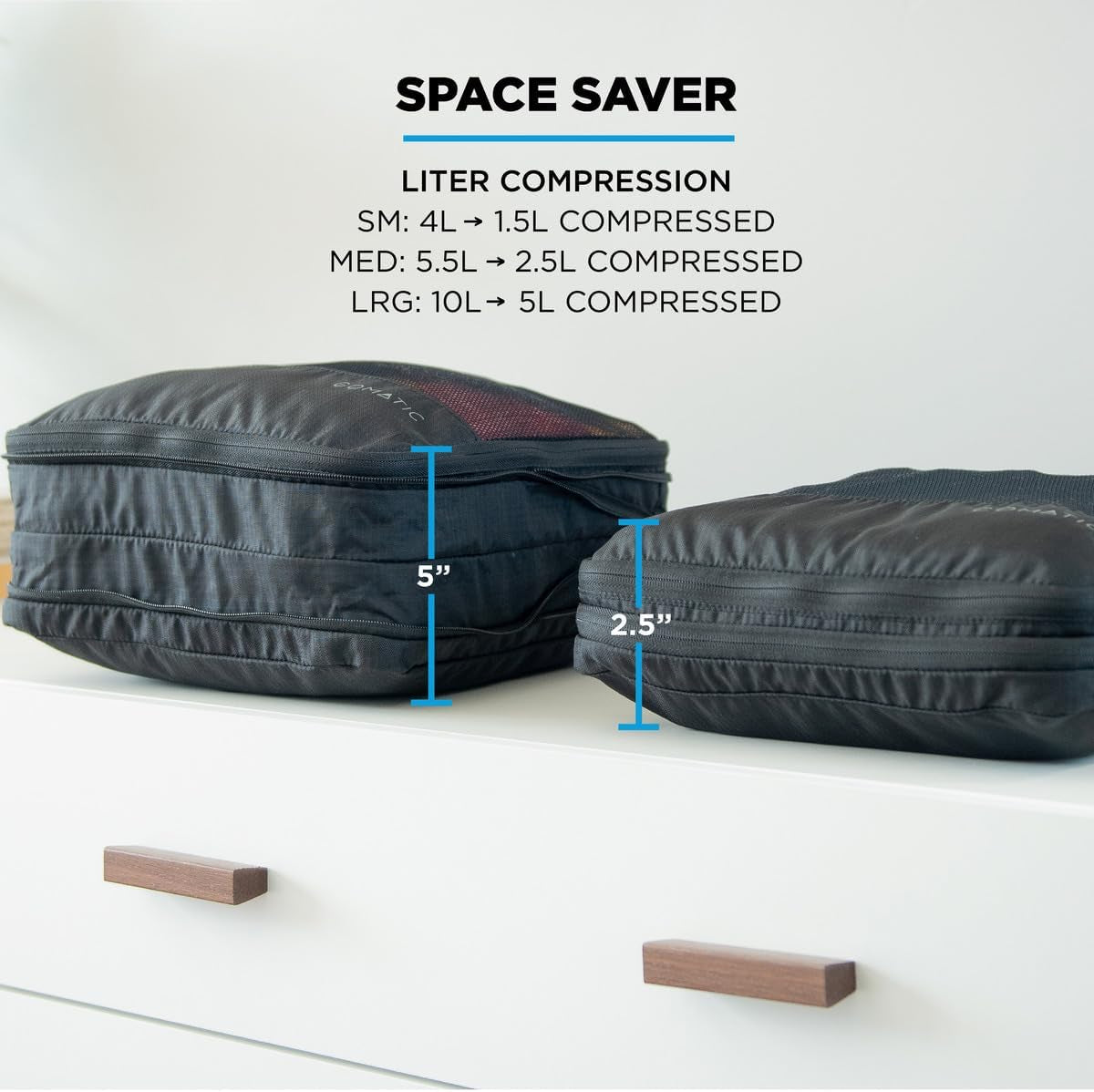 Packing Cubes, Compression Luggage Organizers for Carry-On